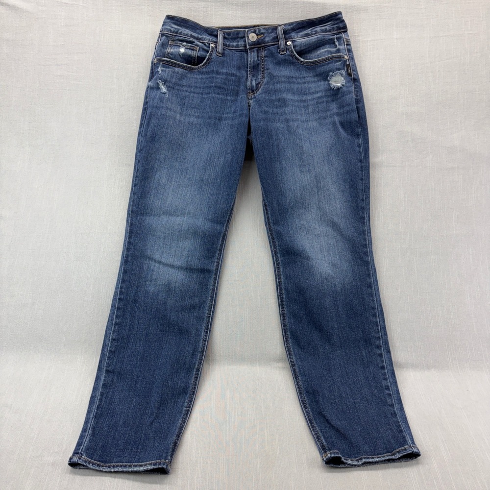 Silver Jeans Co Boyfriend Blue Distressed Denim Jeans W31 L29 L27101CVS310